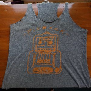 Pinback band tank top